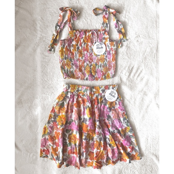 NWT Petal and Pup Raffael Shirred Crop Top - Picture 3 of 3